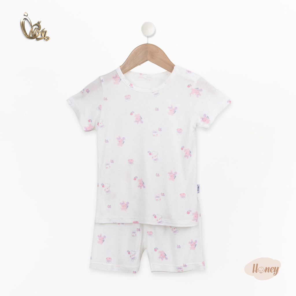 Bộ áo quần ngắn Cài Vai Honey rayon