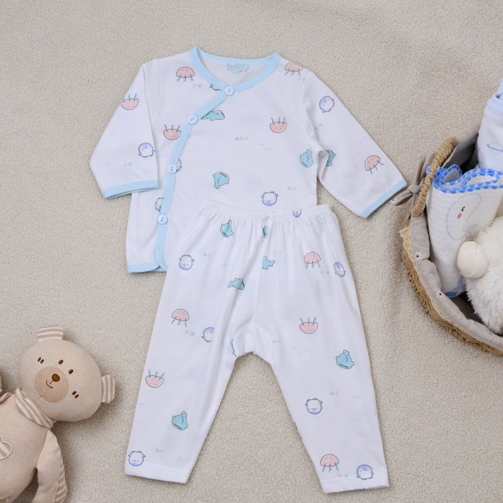 Áo/quần lẻ cài bên Honey hoạ tiết đáng yêu