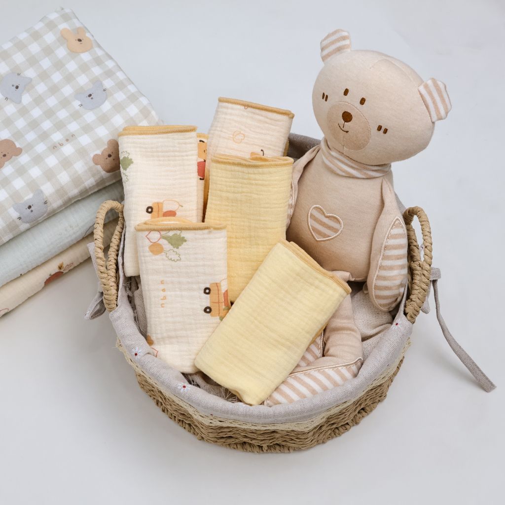 [M&B] Khăn tắm muslin 4 lớp mềm mại an toàn cho da bé