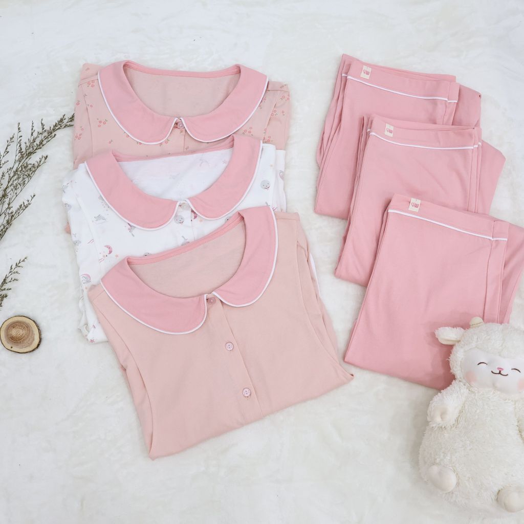 [M&B] Bộ quần áo Pijama tay dài cho mẹ sau sinh