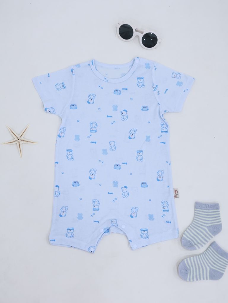 Body đùi bé Trai tay ngắn Honey rayon