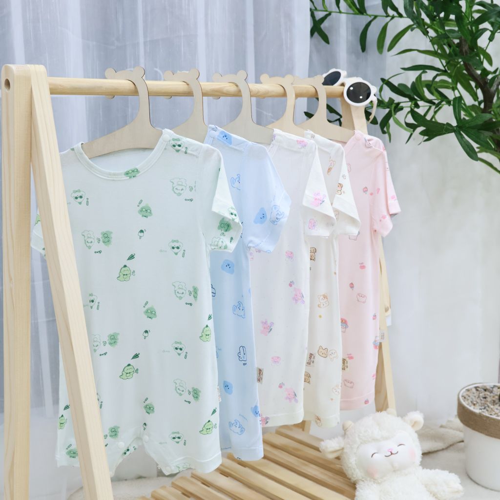 Body đùi bé Trai tay ngắn Honey rayon