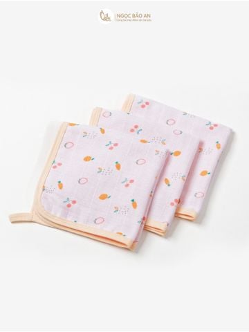 Khăn Bamboo 4 lớp in hình Honey (30x30cm)