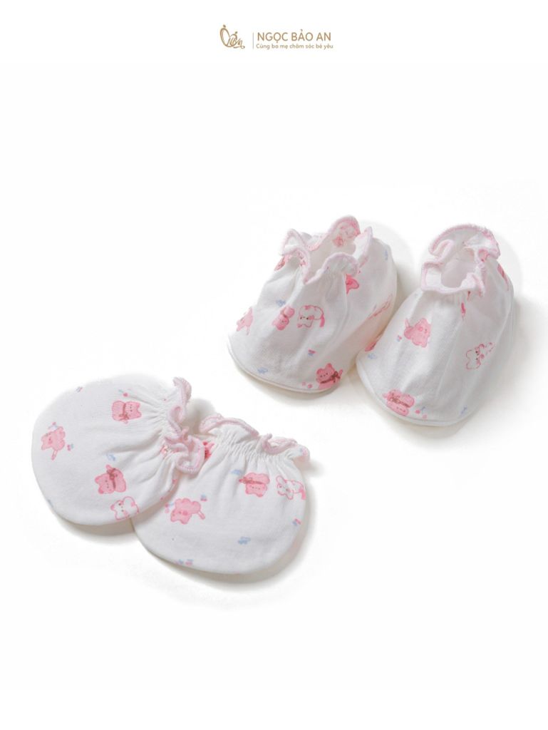 Bộ bao tay chân sơ sinh Honey cotton