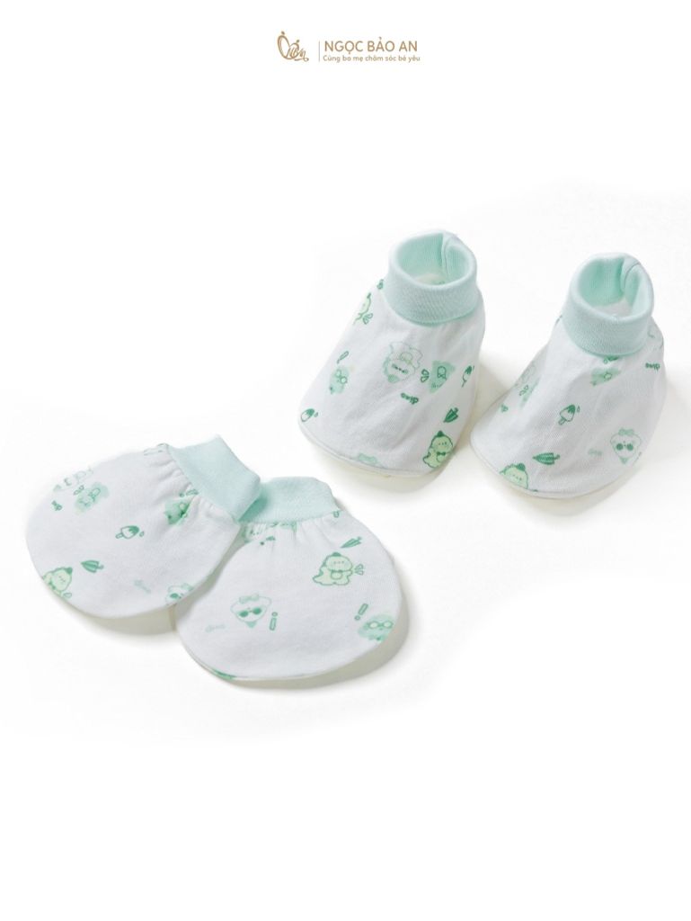 Bộ bao tay chân sơ sinh Honey cotton