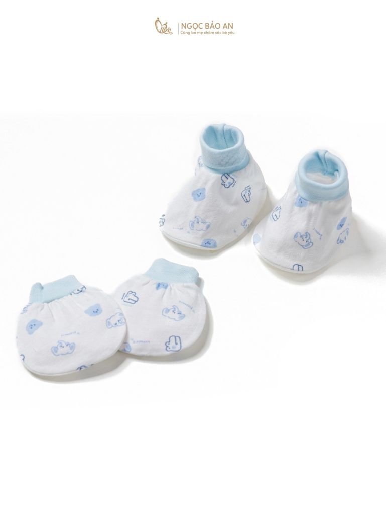 Bộ bao tay chân sơ sinh Honey cotton