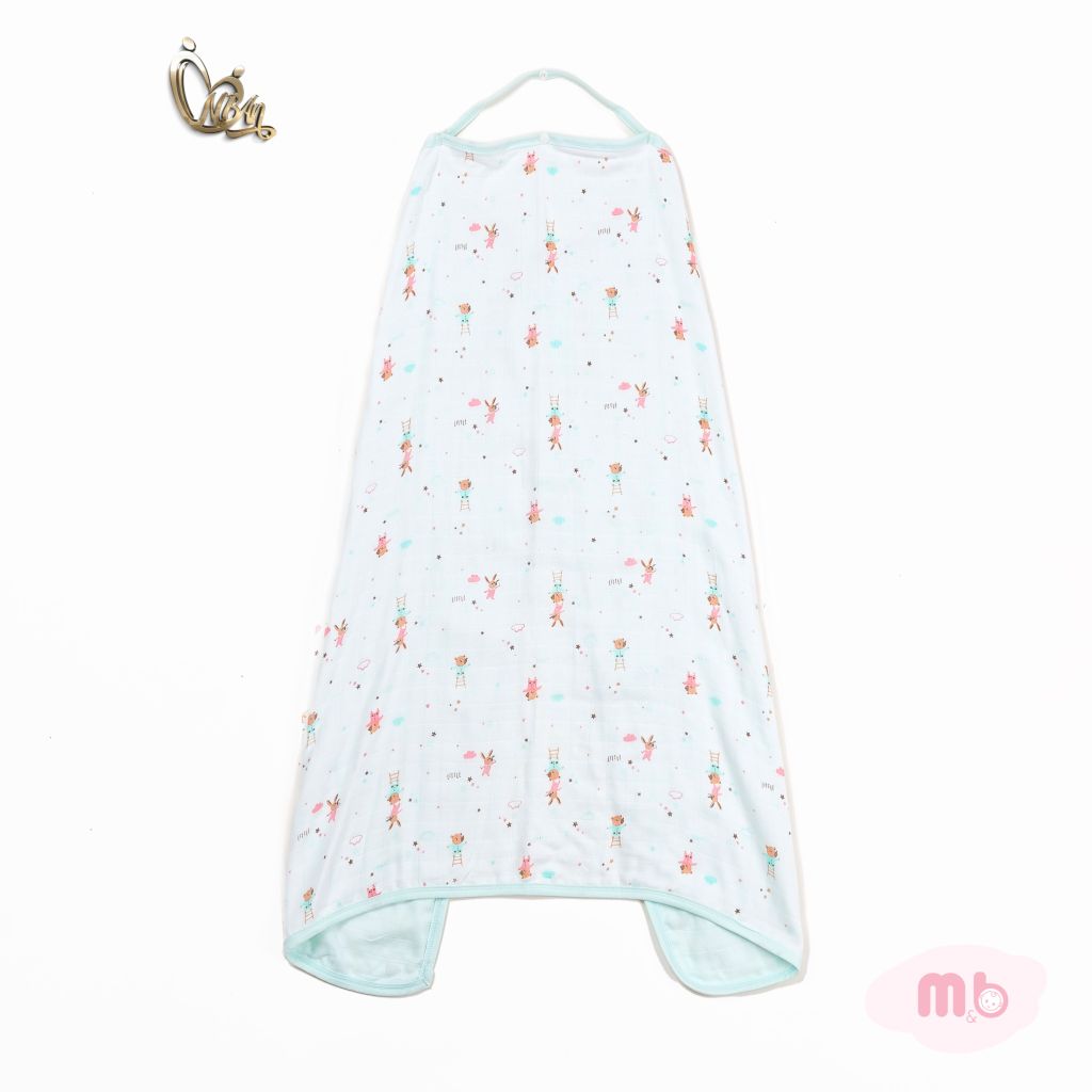 [M&B] Khăn choàng đa năng 4 lớp sợi tre kháng khuẩn