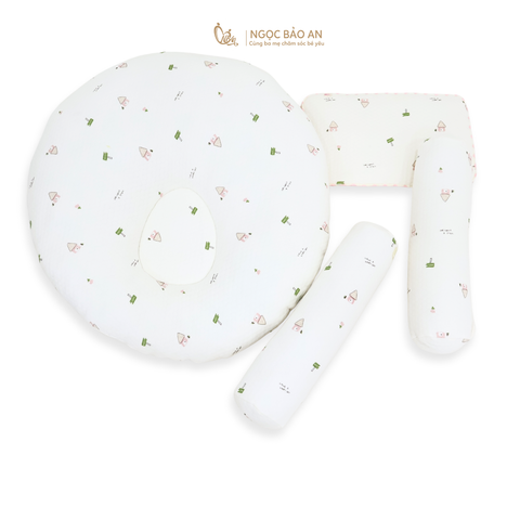 [M&B] Gối chống trào ngược sơ sinh chần bông cao cấp
