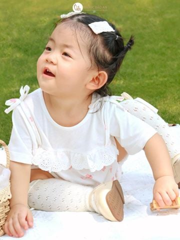 [M&B] Bộ bodysuit tay ngắn cotton cho bé gái