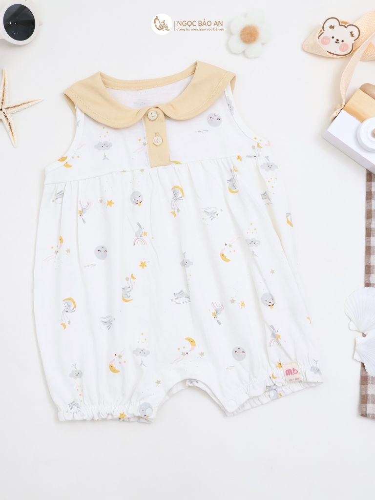 [M&B] Bộ bodysuit cánh tiên cotton cho bé gái