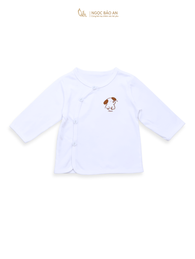 [HONEY] Set 5 áo cotton in hình dành cho bé sơ sinh