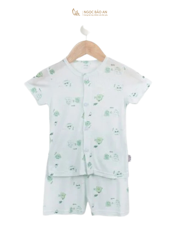 Bộ áo quần ngắn Cài Giữa Honey rayon