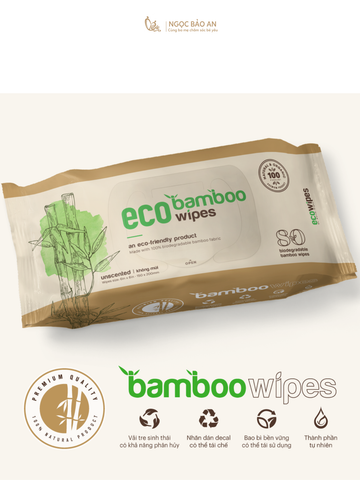 Khăn ướt vải sợi tre Eco Bamboo
