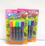  Vỉ Bút nhũ nhập khẩu Hàn Quốc Amos Glitter Glue Vỉ 5 bút các loại Gxx10B5 