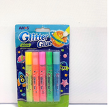  Vỉ Bút nhũ nhập khẩu Hàn Quốc Amos Glitter Glue Vỉ 5 bút các loại Gxx10B5 