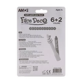  Bộ bút màu vẽ mặt nhập khẩu Hàn Quốc AMOS Face Deco FD5B8 Vỉ 6 + 2 màu 