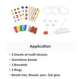  Bộ đồ chơi trang trí vòng tay, nhẫn nhập khẩu Hàn Quốc AMOS Gem Mosaic Jewelry GMC-J 