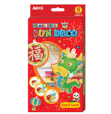  Bộ đồ chơi trang trí thông minh nhập khẩu Hàn Quốc AMOS Glass Deco GoodLuck SD10P6-GL - Chủ đề Chúc mừng Năm mới 