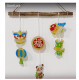  Bộ đồ chơi trang trí thông minh nhập khẩu Hàn Quốc AMOS Glass Deco GoodLuck SD10P6-GL - Chủ đề Chúc mừng Năm mới 