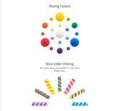  Hộp đất nặn bảy sắc cầu vồng nhập khẩu Hàn Quốc AMOS Snow Magic Rainbow SM7P-R 7 màu 