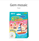  Bộ đồ chơi xếp hình dạng hạt nhập khẩu Hàn Quốc AMOS Gem Mosaic Travel GMS-T - Chủ đề Du lịch 