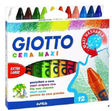  Bút sáp 12 màu nhập khẩu Italy GIOTTO Cera Maxi 291200 