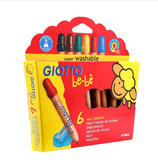  Hộp bút sáp 6 màu cho trẻ nhỏ nhập khẩu Ý GIOTTO Be-bè Thân to 466400 