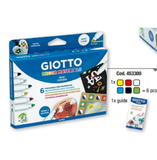  Bút dạ 6 màu nhập khẩu Italy GIOTTO Decor Materials 453300 