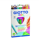  Bút chì màu nhập khẩu Italy GIOTTO Mega Tri Hộp 12 màu 220600 