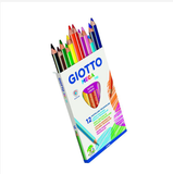  Bút chì màu nhập khẩu Italy GIOTTO Mega Tri Hộp 12 màu 220600 
