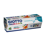 Bộ Màu nước tay nhập khẩu Italy GIOTTO Colori A Dita 600ml Hộp 6 màu 534100 