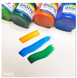  Màu nước nhập khẩu Italy GIOTTO Tempera Escolar - Hộp 12 màu x 25ml 356700 