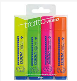  Bút nhớ dòng nhập khẩu Italy TRATTO Video Vỉ 4 màu 830800 