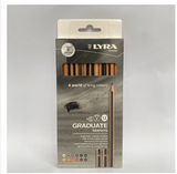  Bút chì cao cấp nhập khẩu Đức LYRA Graduate Graphite (Hộp 12 bút 4H, 3H, 2H, H, F, HB, B, 2B, 3B, 4B, 5B, 6B) 1171120 