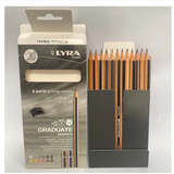  Bút chì cao cấp nhập khẩu Đức LYRA Graduate Graphite (Hộp 12 bút 4H, 3H, 2H, H, F, HB, B, 2B, 3B, 4B, 5B, 6B) 1171120 
