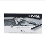  Hộp bút sáp 12 màu nhập khẩu Đức Lyra Grey Tones 5641122 
