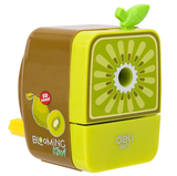  Gọt chì quay tay Deli 0671 hình hoa quả vuông dễ thương có khay đựng rác riêng 