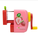  Gọt chì quay tay Deli 0671 hình hoa quả vuông dễ thương có khay đựng rác riêng 