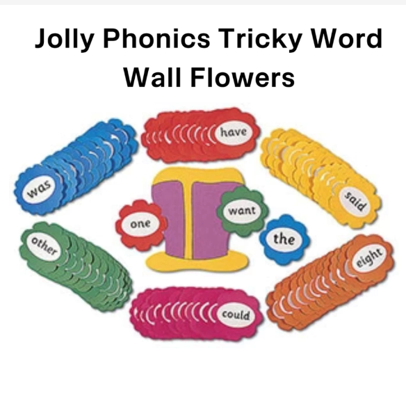 Jolly Phonics Tricky Word Wall Flowers ISBN 9781903619117 JL114