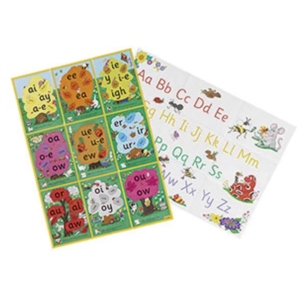 Jolly Phonics Alternative Spelling & Alphabet Posters JL122 ISBN 9781903619124