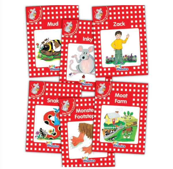 Jolly Phonics Readers, Inky & Friends, Red Level (pack of 6) ISBN 9781903619476