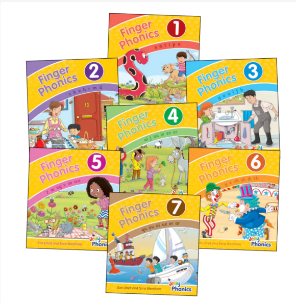 Sách Finger Phonics set of books 1–7 ISBN 9781844146505 Hàng Chính Hãng