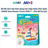  Bộ đồ chơi xếp hình dạng hạt nhập khẩu Hàn Quốc AMOS Gem Mosaic Travel GMS-T - Chủ đề Du lịch 
