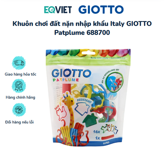 Khuôn chơi đất nặn nhập khẩu Italy GIOTTO Patplume 688700