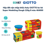  Hộp đất nặn nhập khẩu Italy GIOTTO be-bè Super Modelling Dough 220g 8 màu 464000 