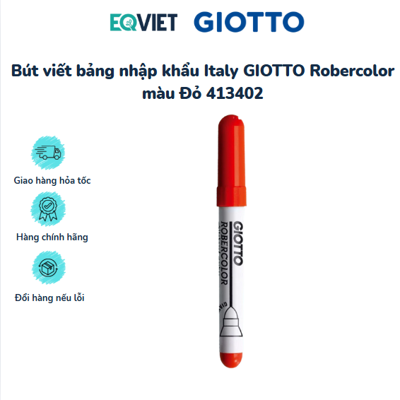 Bút viết bảng nhập khẩu Italy GIOTTO Robercolor màu Đỏ 413402