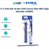  Vỉ 2 chiếc Bút chì đen LYRA Groove Slim HB/2 nhập khẩu Đức 1768001 