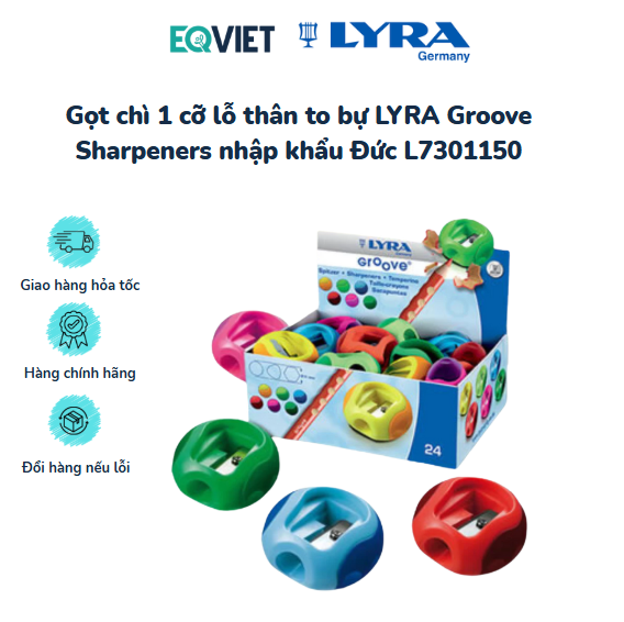 Gọt chì 1 cỡ lỗ thân to bự LYRA Groove Sharpeners nhập khẩu Đức L7301150