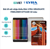  Bút đi nét nhập khẩu Đức LYRA GRADUATE FINELINER 6771100 10 màu 