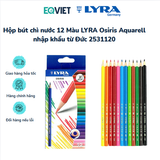  Hộp bút chì nước 12 Màu LYRA Osiris Aquarell nhập khẩu từ Đức 2531120 